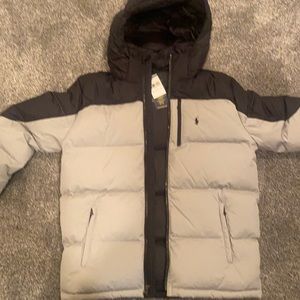 Ralph Lauren- Gray & Black Water Repellent Down Jacket